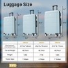 Lyngins 3-Piece Hardshell Luggage Set – 20" Carry on Luggage, 24" & 28" Spinner Suitcases with Handle Password Lock, 360° Silent Double Wheels - 2 of 4