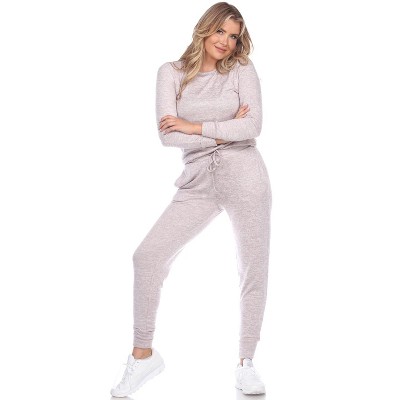Women's 2 Piece Lounge Set - White Mark
