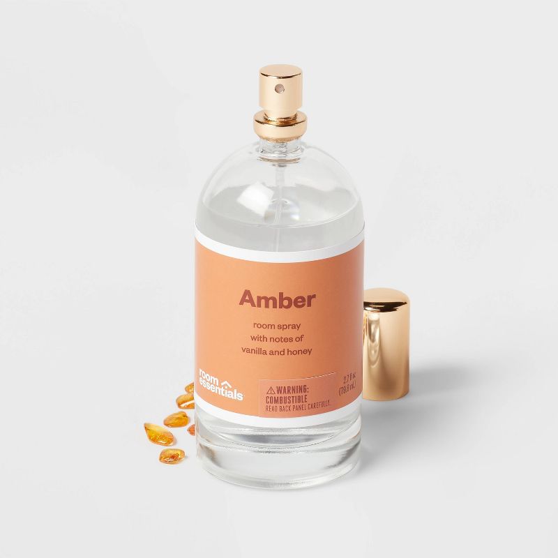 2.7 fl oz Clear Glass Room Spray Amber - Room Essentials&#8482;, 4 of 5