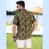 HAPPY BAY Men's Short Sleeve Button Down Hawaiian Collar Shirts Aloha Camp Beach Vacation Shirts for Men Casual Camp Summer Untuckit Shirt - 3 of 4