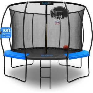 SereneLife Outdoor Trampoline with Net Enclosure - 1 of 4