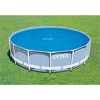Intex 28014E 16 Foot Solar Protective Round Pool Cover for Above Ground Outdoor Backyard Swimming Pools with Secure Fit, Blue (2 Pack) - 4 of 4