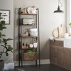 VASAGLE Bookshelf 5-Tier Extra Wide Book Shelf Bookcase Rustic Brown and Black - 2 of 4