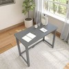Plank+Beam Solid Wood Writing Desk, Simple Desk for Bedroom, Home Office Study Desk, 39.5" - 4 of 4