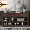 COWLOWN Console Table with 3 Drawers & 2 Shelves, Solid Frame for Living Room & Entryway - 3 of 4