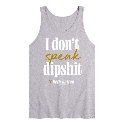 Men's - Yellowstone - Don't Speak Dipsh Graphic Tank Top