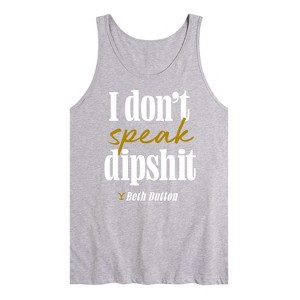 Men's - Yellowstone - Don't Speak Dipsh Graphic Tank Top - 1 of 2