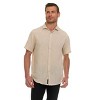 Canada Weather Gear Men’s Linen Look Short Sleeve Button-Up Shirt – Lightweight Collared Casual Shirt for Summer - 4 of 4