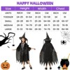 Halloween Witch Costume for Kids - Black Witch Dress for Toddler - Classic Costume for Party Dress-Up - 2 of 4