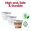 Smarty Had A Party 9 oz. Clear w/ Silver Stripes Plastic Party Cups - 240 pcs - 4 of 4