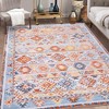 Washable Rug Boho Distressed Rug Stain Resistant Moroccan Accent Carpet - 2 of 4