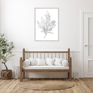 Amanti Art Gray Algae III by Jennifer Goldberger Wood Framed Wall Art Print - 1 of 4