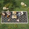 VisioGear Rug Pads, Reversible Outdoor Rug, Portable RV Camping Carpet, Large Floor Mat for Backyard, Black & Beige, 215”*108“*0.1” - 2 of 4