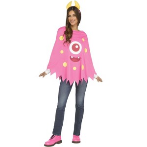 Fun World Pink Monster Adult Costume - 1 of 3