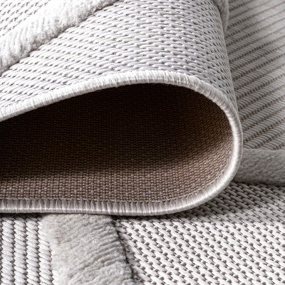 Ivory Trellis 5x8 Synthetic Indoor/Outdoor Area Rug