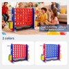 Giant 4-to-Score Game Set, 3-Level Height Adjustable Jumbo 4-in-a-Row Game with Quick-Release Slider, Mini Basketball, Golf & Ring Toss Set for Party - 3 of 4