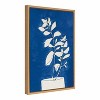 Kate and Laurel Sylvie Night Blooms Framed Canvas by Teju Reval, 18x24, Natural - 2 of 4