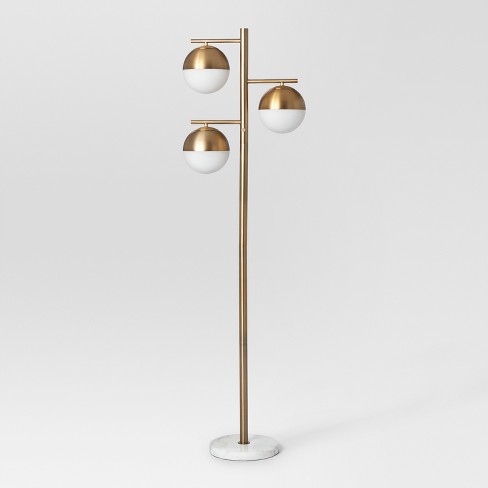 Geneva Multiple Glass Globe Floor Lamp Brass Project 62 Target
