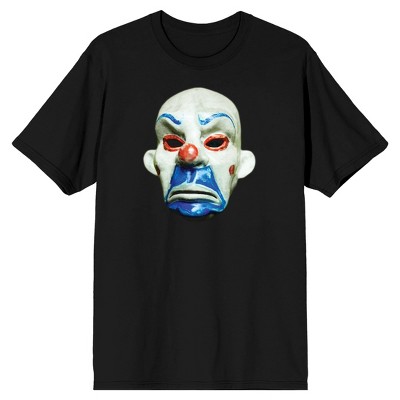 Men's Batman Black T-shirt, Joker Mask : Target