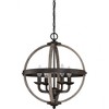 Quoizel Lighting Fusion 4 - Light Chandelier in  Rustic Black - 2 of 3
