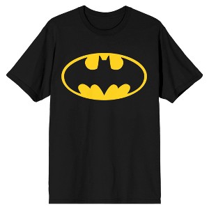 Batman Emblem Men's Black T-shirt - 1 of 3