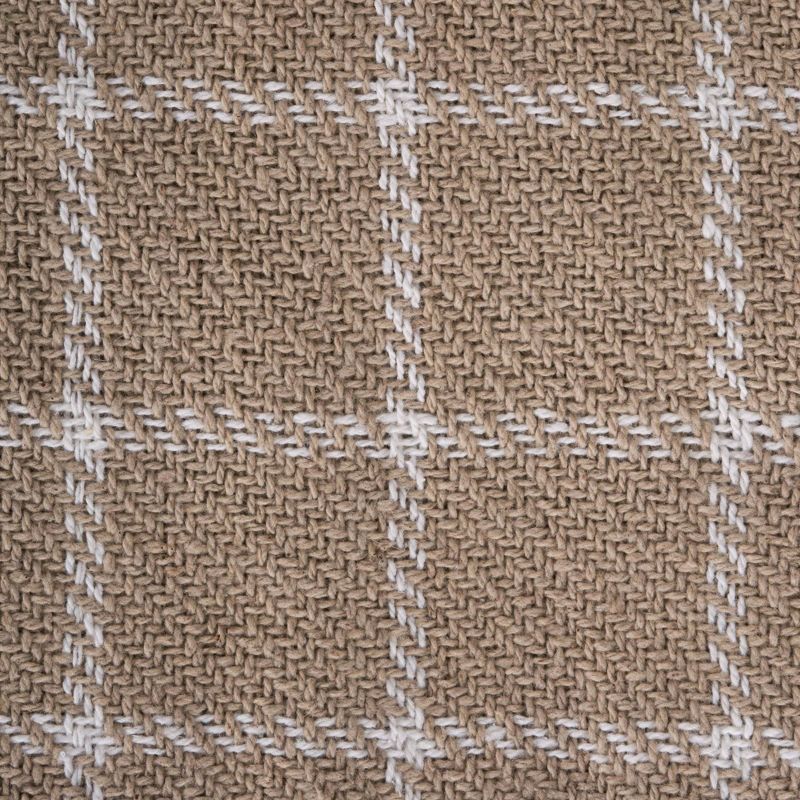 50&#34;x60&#34; Checked Plaid Throw Blanket Stone - Design Imports, 5 of 8