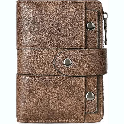 BEAFUP Small Wallet for Women,Leather Slim Womens Wallet Bifold Multi Card Holder Organizer Designer with Removable ID Window