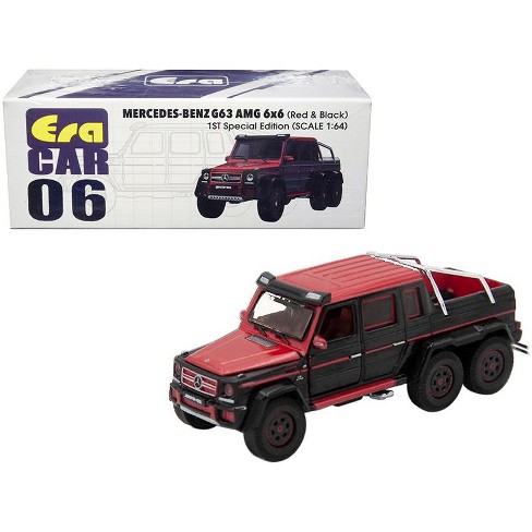 Mercedes Benz G63 Amg 6x6 Pickup Truck Red And Black 1st Special Edition 1 64 Diecast Model Car By Era Car Target