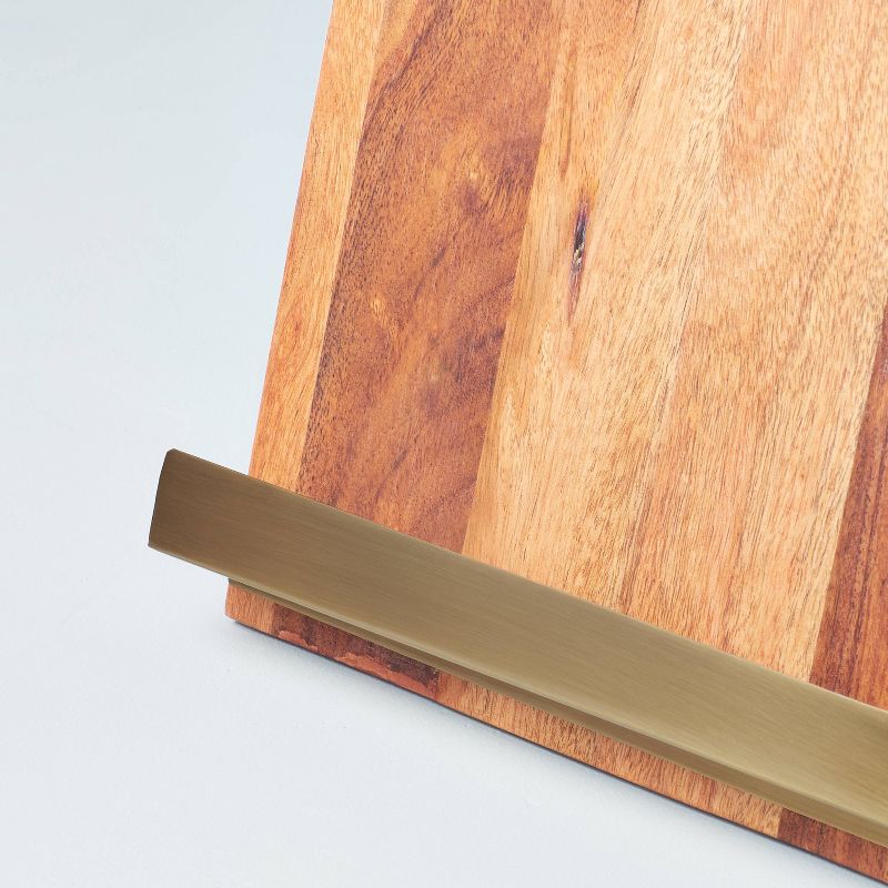 Wood Cookbook Holder with Metal Ledge - Hearth &#38; Hand&#8482; with Magnolia, 3 of 11