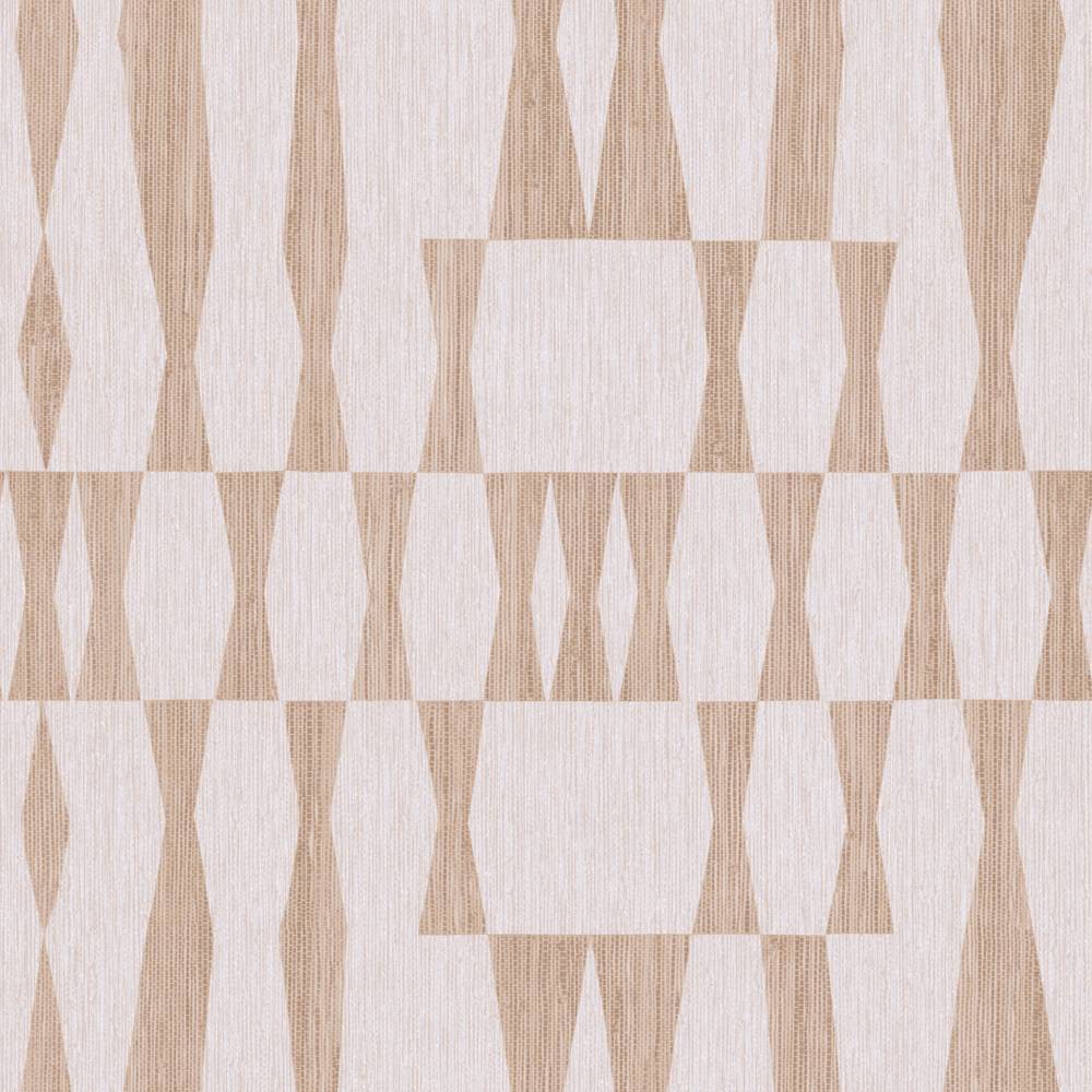 Photos - Wallpaper Tempaper & Co.® Faux Grasscloth Geo Removable Peel and Stick , Te