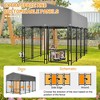 ORRD XX-Large 4.23'x7.81' Outdoor Dog Kennel with Roof, Heavy Duty Welded Wire Cage for Medium/Large Dogs - 2 of 4
