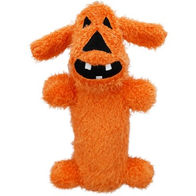 Multipet Loofa Jack-o'-Lantern Dog Toy - Orange - 6"