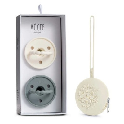 La’dore Baby Pacifier & Case Set – BPA-Free Silicone Soother for Teething Relief + Portable Pacifier Holder for Travel & Storage