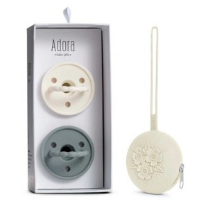 La’dore Baby Pacifier & Case Set – BPA-Free Silicone Soother for Teething Relief + Portable Pacifier Holder for Travel & Storage - 1 of 4