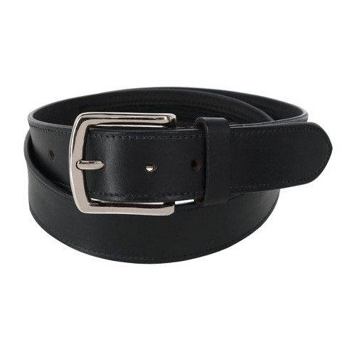 Ctm Men's Leather Money Belt With Interior Zipper, 42, Black : Target