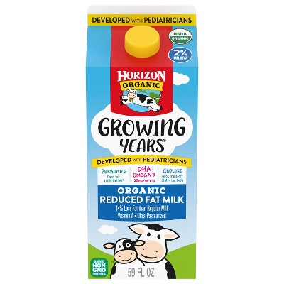 Horizon Organic Growing Years 2% Milk with DHA Omega-3 - 0.5gal
