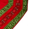 Kurt Adler 72-Inch Red and Green Gathered Border Tree Skirt - 4 of 4