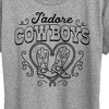 Women's - Instant Message - Jadore Cowboys Short Sleeve Graphic T-Shirt - 2 of 4