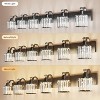 Garvee Modern Crystal Bathroom Vanity Lights Black Bathroom Light Fixtures Crystal Vanity Shower Lights Over Mirror, Bathroom Fixtures, Round Shade - 3 of 4