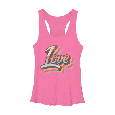 Women's Design By Humans Love By zeusshop Racerback Tank Top