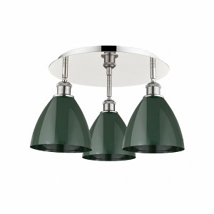 Ballston Dome - 3 Light Flush Mount In Industrial Style-10 Inches Tall and 19.25 Inches Wide - 1 of 1