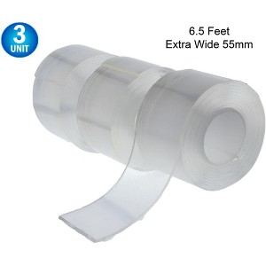 5 Star Super Deals 3pc Magic Gel Nano Silicone Extreme Grip Tape - Double-sided Reusable Washable Traceless Removable Grip Adhesive Clear Gel Tape - 1 of 4