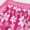 Girls' Barbie 3pc Pajama Set - Pink - 4 of 4