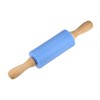Unique Bargains Silicone Smooth Wooden Handle Non-Stick Kitchen Rolling Pin - 3 of 4