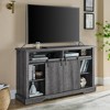 Vynxaria Mid Century Modern TV Stand for 65 Inch TV - Entertainment Center with Storage Cabinets and Sliding Barn Door - 3 of 4