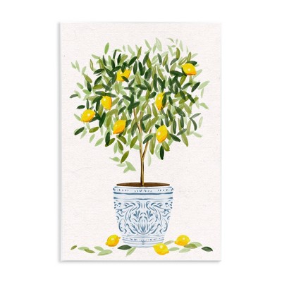 Stupell Industries Lemon Tree Detailed Planter, 13" x 19"