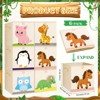 Aoibox Collapsible Fabric Storage Cubes with Handles 6 Pack Foldable Cute Animal Bins for Kids Nursery Bedroom 10.6 Inch - 3 of 4