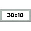 PosterPalooza | Panoramic Refined Blue Picture Frame - UV Acrylic, Foam Board Backing, Hanging Hardware - 2 of 4