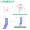 Unique Bargains Handmade Outdoor Glass Style Wind Chimes White Purple 1 Pc - 2 of 4