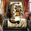 Viking Warship Warrior Design Flannel Car Nap Blanket, for Vehicle Interior Accessories, Christmas Gift. - 4 of 4